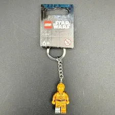 LEGO Star Wars C-3PO Minifigure Keychain Gold Droid 854313 New