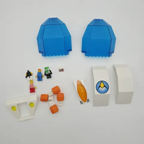 Vintage Lego Space Parts & Minifigures 10 x 10 x 12 Quarter Dome, 6958 Panel