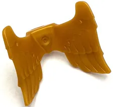 Lego New Pearl Gold Angel Minifigure Wings Feathered Collapsed with Neck Bracket