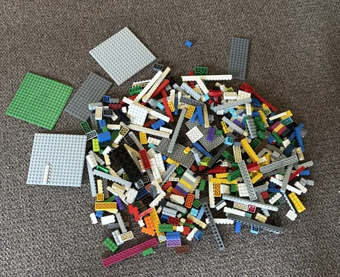 Bulk Lego Bricks Lot Mixed 2 lbs. 2 oz. Genuine Lego Bricks Pieces Lego Parts