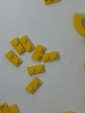 LEGO NEW Yellow Plate 1x2 Lot Part 3023 - Genuine LEGO Pieces x7