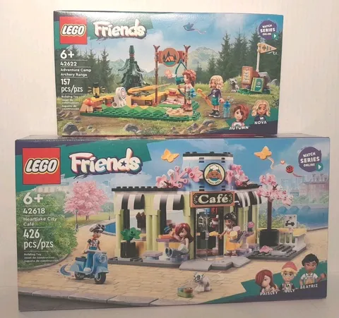 Lot of 2...LEGO Friends Heartlake City Café 42618 & 42622 Building Toy Sets