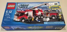 Lego City Town 7239 Fire Truck 2007 Edition NIB Retired Building Set