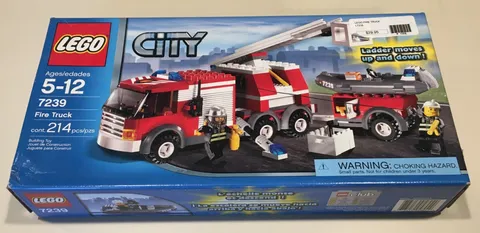 Lego City Town 7239 Fire Truck 2007 Edition NIB Retired Building Set