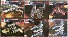 Lot of 6 Lego Star Wars Star Fighter MANUAL 9492 9497 9525 9495 9493