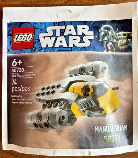 LEGO Star Wars 30728 Razor Crest Mandalorian and Grogu Paper Bag Set NEW