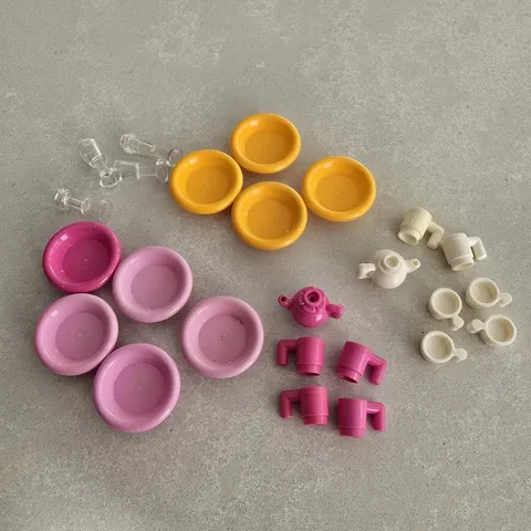 Lego Friends Accessories Cafe Restaurant Plate Cups Teapot Blocks Bulk Lot
