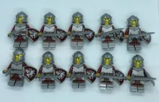 10 X LEGO Griffin Soldier Castle Minifigures Figs Shield Sword B6
