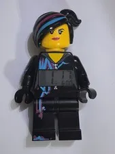 Lego Movie Wyldstyle Lucy Character minifigure Shaped  alarm clock Tested