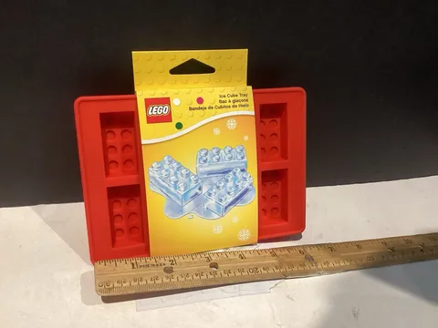 LEGO 852768 Red Ice Cube Tray Silicone Mold 10 2x4 Stud Bricks Item 6121920 NEW