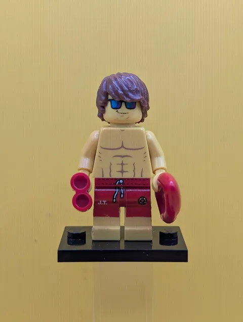 Lifeguard col12-7 Series 12 (Complete Set with Stand and Accessories) Cmf Lego M