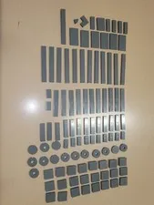 Lego Dark Gray Tile finishing Plate lot 100 Smooth Finishing Tile Lot 