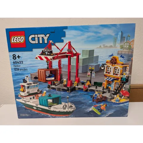 LEGO Town Sets City 60422 Seaside Harbor with Cargo Ship Sealed 1226 piece set