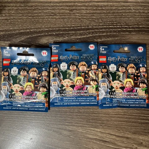 LEGO 71022 Fantastic Beasts Collectible Minifigures Lot of 3 Blind Bags Sealed
