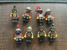 Lego Castle Bull Knights Vintage Rare Lot Of 8x Minifigures See Pics