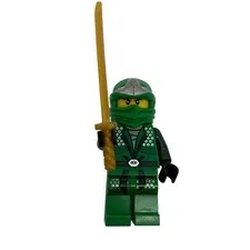 LEGO Ninjago Lloyd Garmadon Green Ninja Minifigure with Gold Katana njo070