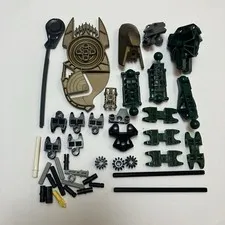 LEGO BIONICLE TOA IRUINI 8762 Incomplete parts lot w Shield & Mask 41 of 53 pcs