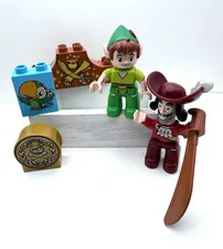 LEGO Duplo Disney Peter Pan Captain Hook Pirate Treasure Chest Lot Blocks