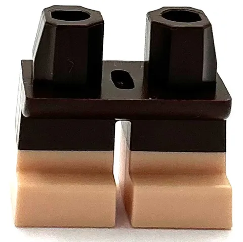 Lego New Minifigure Legs Short Molded Light Nougat Lower Legs Boots Pattern