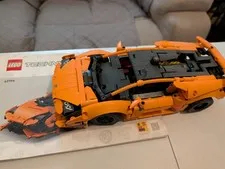 LEGO 42196 Lamborghini Huracán Tecnica Orange Built With Instructions