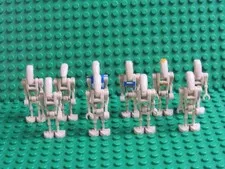 Lot of LEGO Star Wars Battle Droid Minifigures Commander Pilot Blue Rocket MM23
