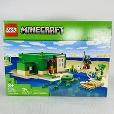 New! LEGO Minecraft 21254 The Turtle Beach House Set
