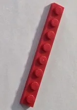 LEGO Parts - Red Plate 1 x 8 - No 3460