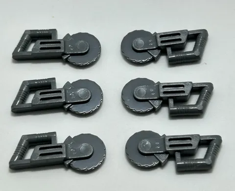 Lego 30194 Minifigure dark bluish gray circular blade saw lot qty 6