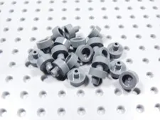 LEGO Lot of 20 Dark Bluish Gray Round 1x1 Plates w/ Pin BE