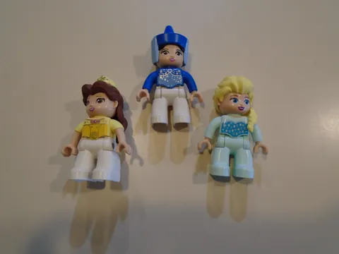 Lego Duplo People ~ Disney Princess Lot ~ Elsa / Belle / Godmother