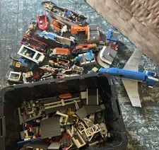 Large Lego City Lot Buildings Planes Helicopters Boats And Manuals 60104