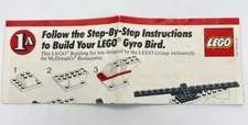 LEGO Gyro Bird - McDonald's Toy - 1A  1989 Instruction Manual Only