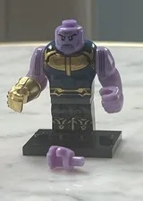 Lego Avengers Thanos Custom Printed Minifigure with Gauntlet Infinity War