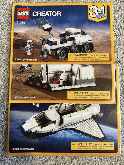 LEGO Creator 3 in 1 Instructions Manuals For Set 31066.