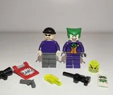 LEGO Batman Bat005 AND Bat007 Joker and Henchman Minifigures Great Condition 