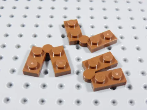 LEGO Lot of 3 Reddish Brown 1x4 Swivel Hinge Plates BA
