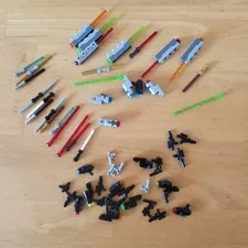 Lego Lot Star Wars Weapons Light Sabers Guns 58 Pieces