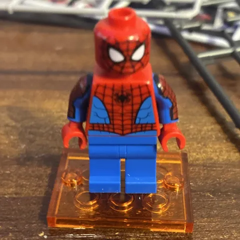 LEGO Spider-Man Minifigure Red/Blue Web Pattern