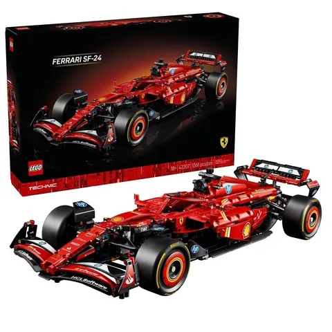 LEGO Technic Ferrari SF-24 F1 Car Model Kit for Adult F1 Fans 42207 NEW