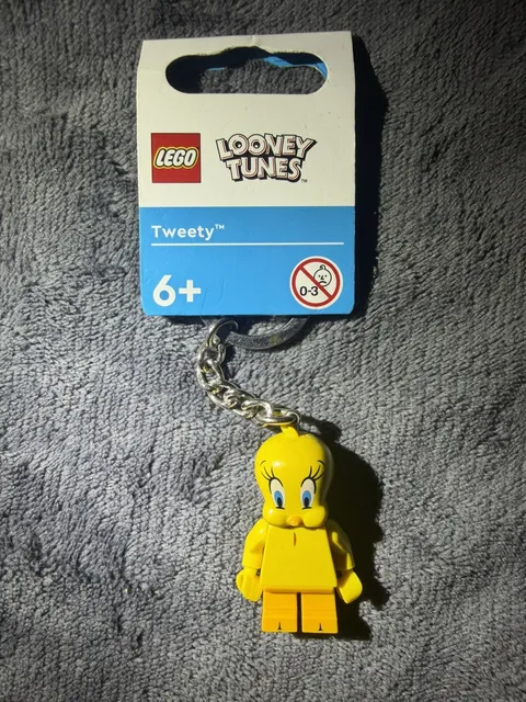 LEGO Disney Looney Tunes Tweety Pie Bird Minifigure Key Chain Key Ring 854200