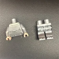 Misprinted LEGO Qi’ra Parts Lot Printed Gray/Red Torso & Legs