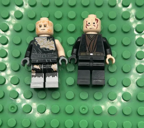 Lego Star Wars Minifigures SW0139 SW0829 Burnt Anakin Skywalker Set Lot Of 2