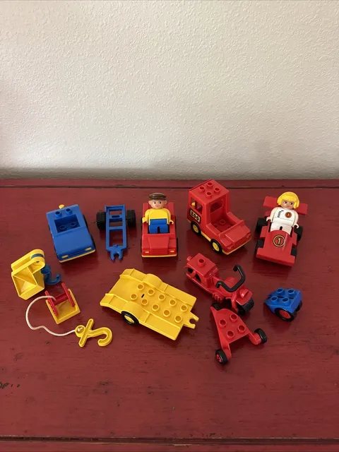 Vintage Lego Parts Racer Race Car Cars Motorcycle Construction Motorcycle