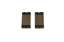 2 Lego® TRAIN Railway 9V 12V RC Window for Waggon Carriage 2x3 DARK TALL
