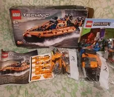 Lego Technic 42120 Rescue Hovercraft Lego Minecraft 21172 Minifigure Piece Parts