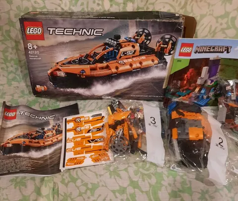 Lego Technic 42120 Rescue Hovercraft Lego Minecraft 21172 Minifigure Piece Parts