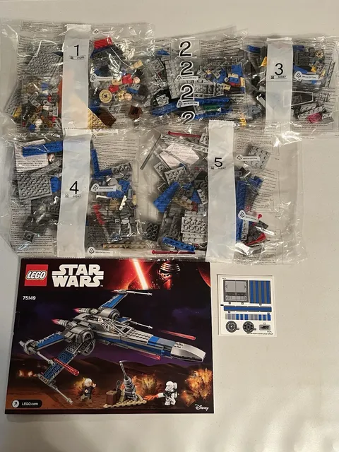LEGO Star Wars 75149 Resistance X-Wing Fighter New Sealed Bags No Box 