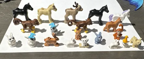 Lego Animals. Bulk Lot. 20!  Horse, Bunnies Monkeys+