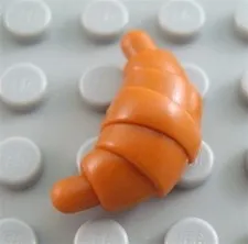 LEGO Dark Orange Croissant Bread Minifigure Food Parts and Pieces