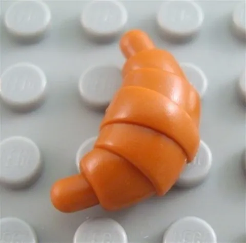 LEGO Dark Orange Croissant Bread Minifigure Food Parts and Pieces
